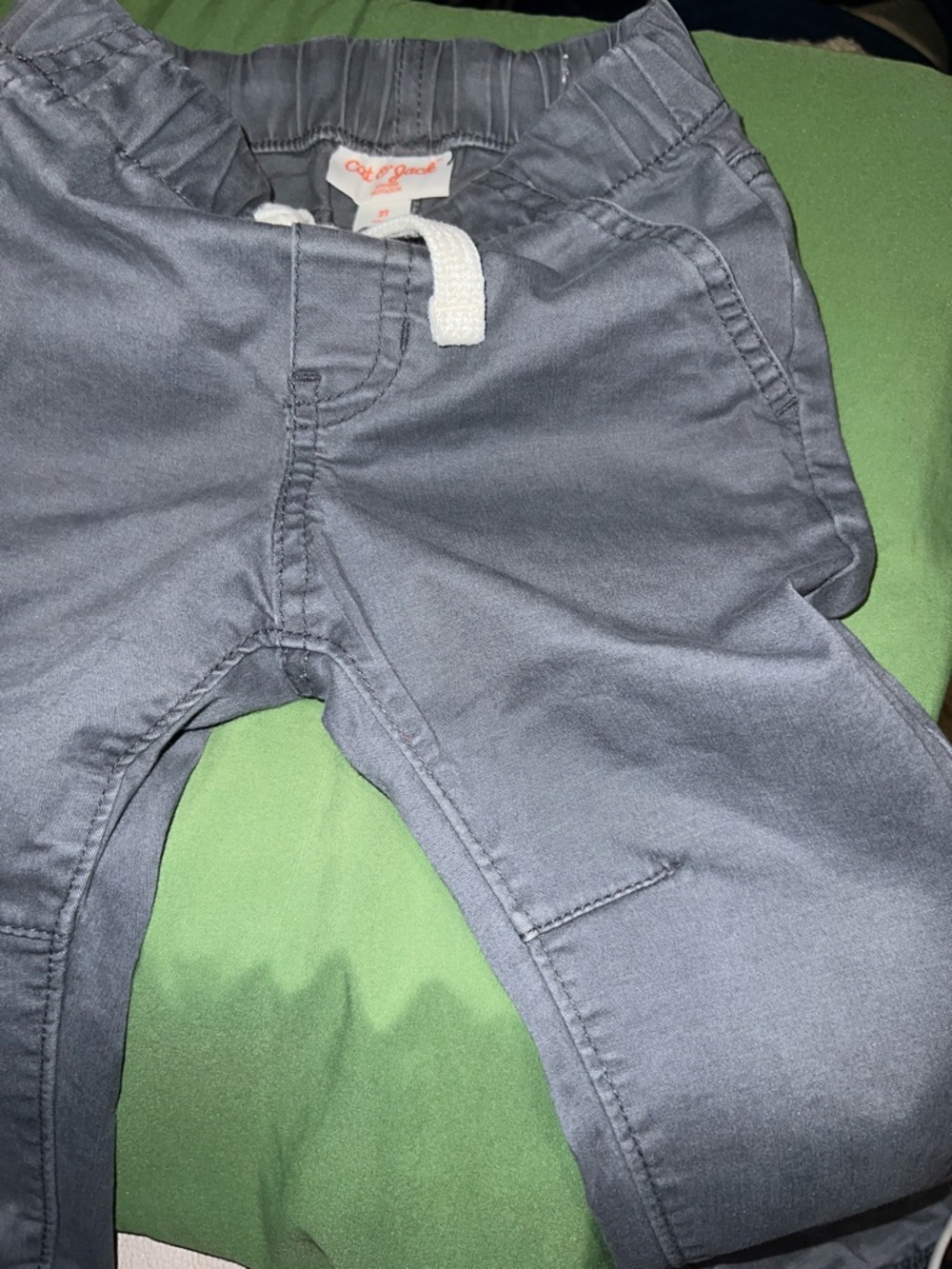 Cat & Jack Boys Charcoal Gray Pull-On Pants